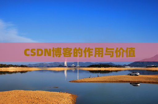CSDN博客的作用与价值